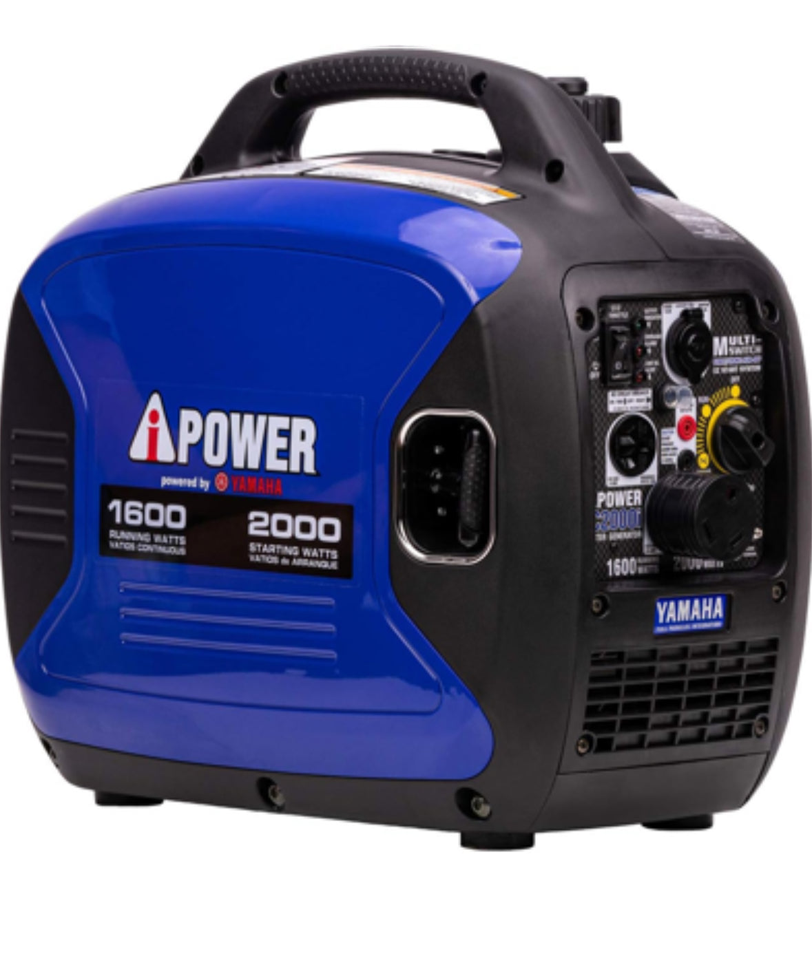A-iPower Portable Inverter Generator, 2000W Ultra-Quiet Powered By Yamaha Engine RV Ready, EPA Compliant, Ultra Lightweight For Backup Home Use, Tailgating & Camping (SC2000i)