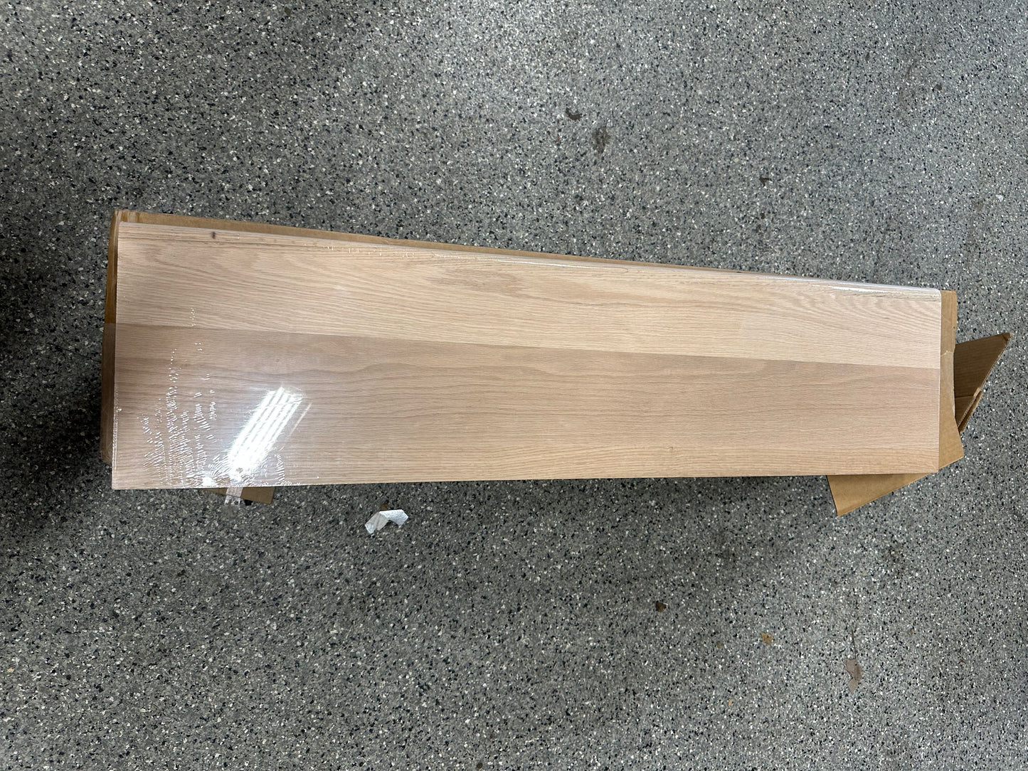 HOUSE OF FORGINGS 42 in. RetroFit Tread Kit with Riser 1.5 in. x 42 in. Remove Carpet Add Hardwood for Stair Remodel