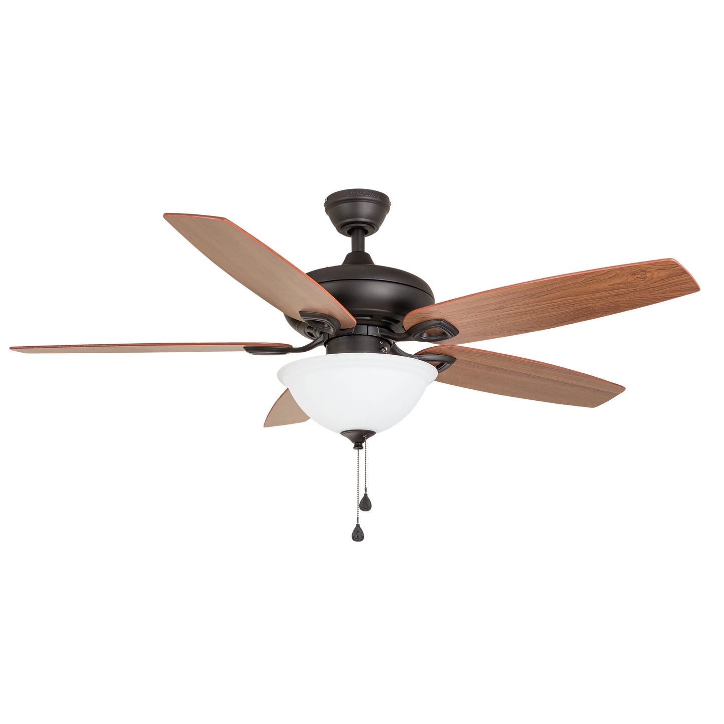 Harbor Breeze Coastal Creek 52-in Bronze LED Indoor Downrod or Flush Mount Ceiling Fan with Light (5-Blade)