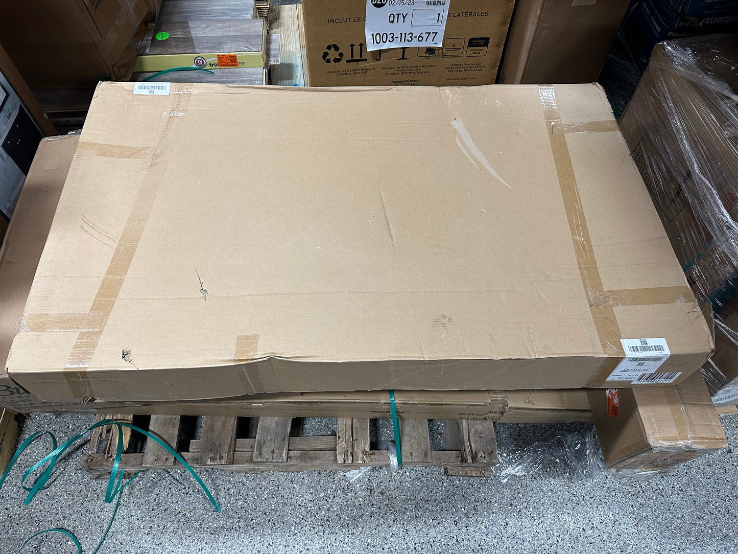 DreamLine SlimLine 54 in. W x 32 in. D Single Threshold Shower Base in White