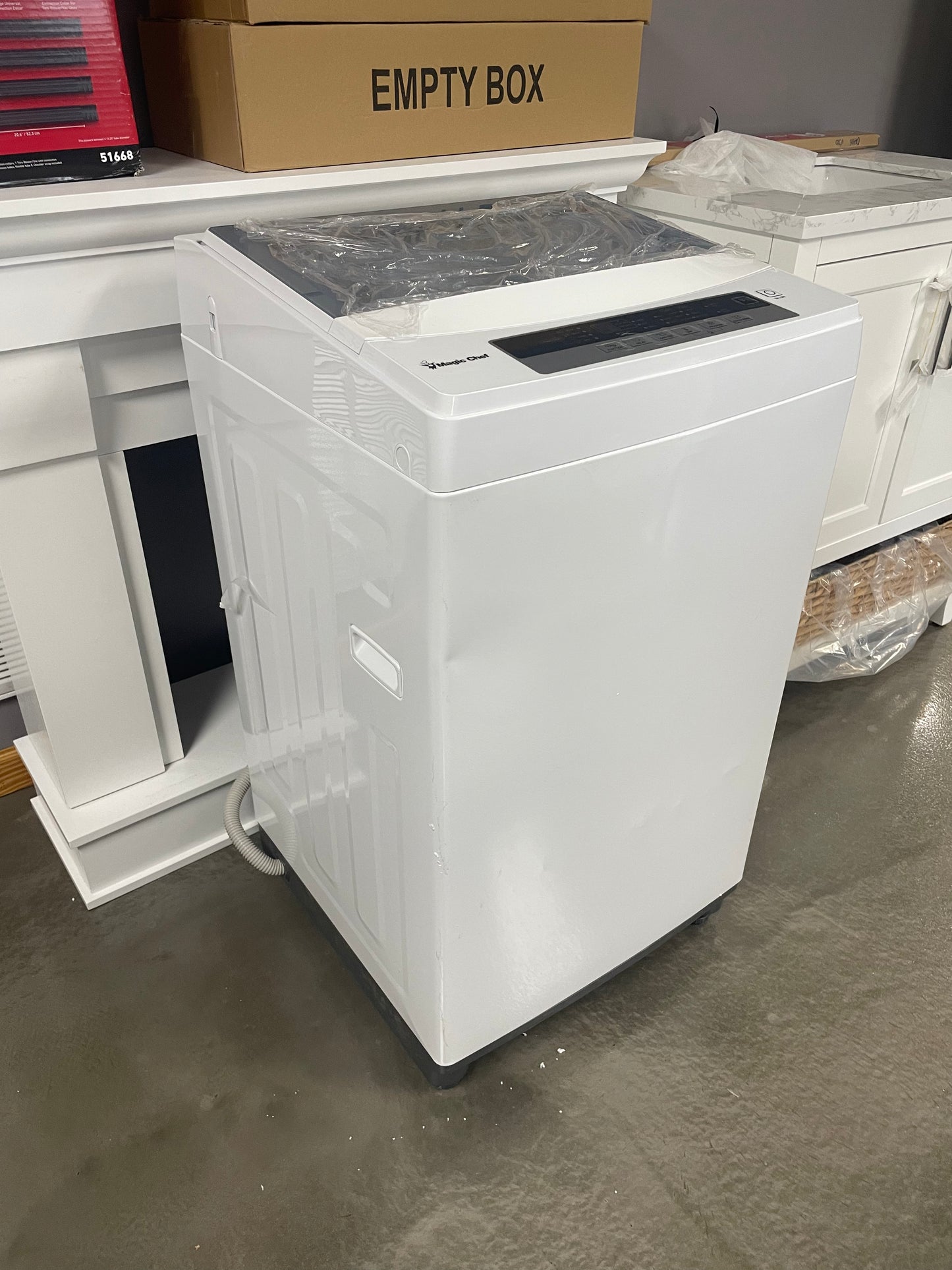 Magic Chef 1.7 cu. ft. Portable Compact Top Load Washer in White