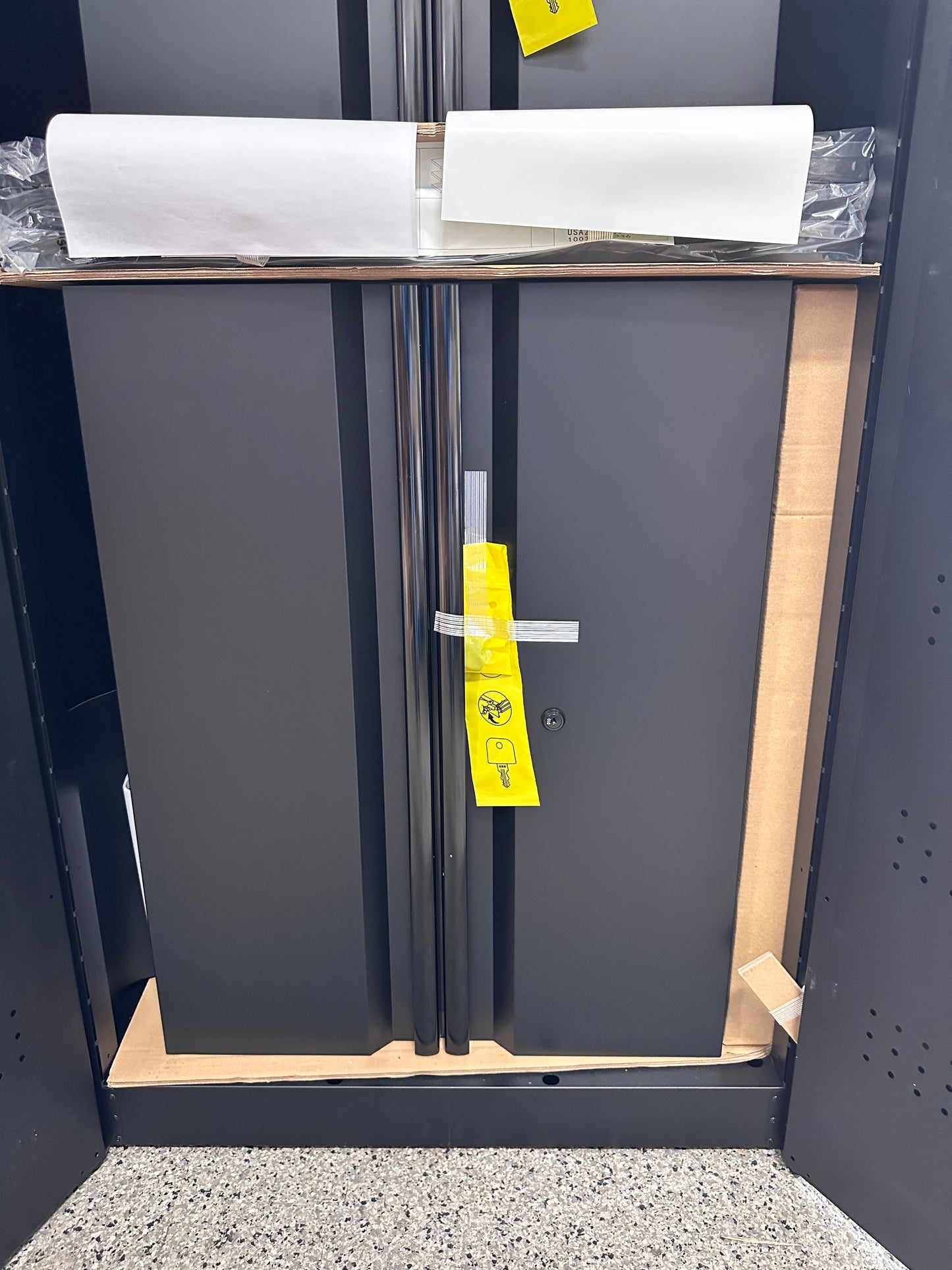 Husky 3-Piece Regular Duty Welded Steel Garage Storage System in Black (54 in. W x 75 in. H x 19 in. D)