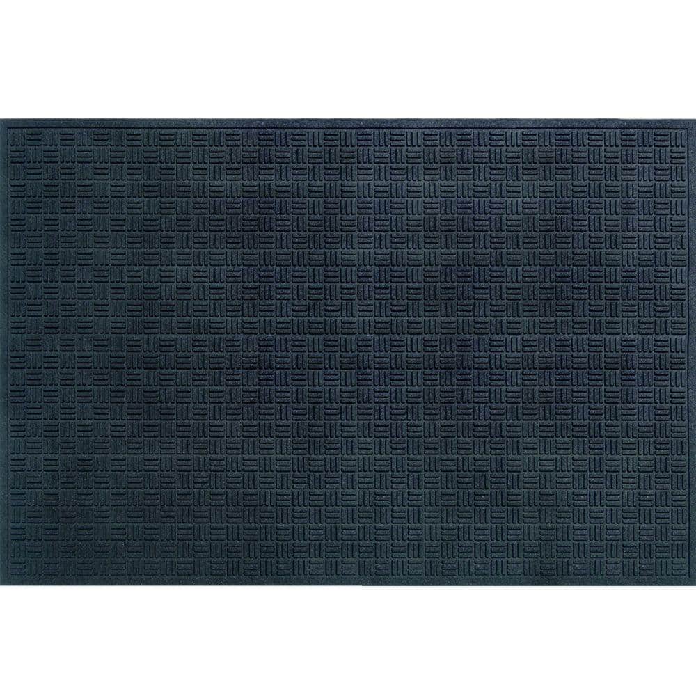TrafficMaster Black 48 in. x 72 in. Recycled Rubber Commercial Door Mat