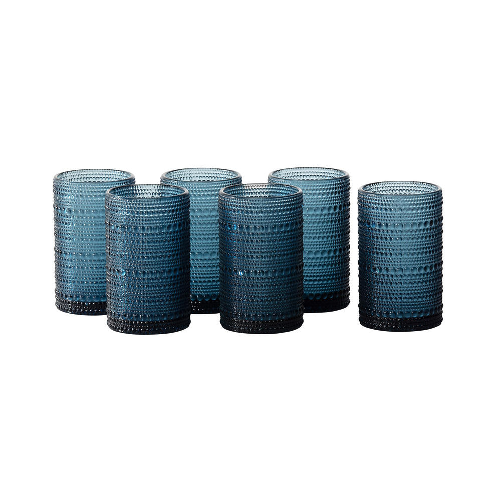 Jupiter by Fortessa Beverage Glass, 6-piece Set (Cornflower)