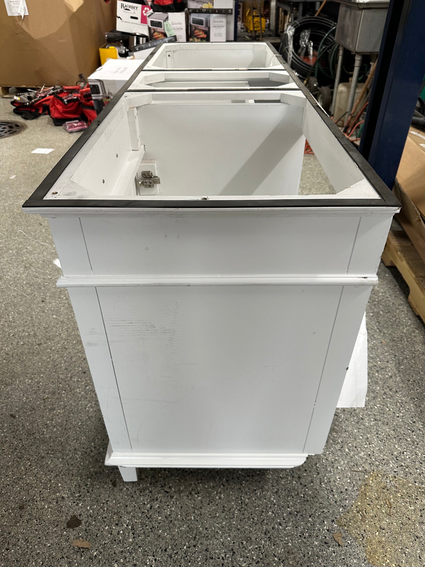 Home Decorators Collection Sonoma 72 in. W x 22 in. D x 34 in H Bath Vanity in White with White Carrara Marble Top