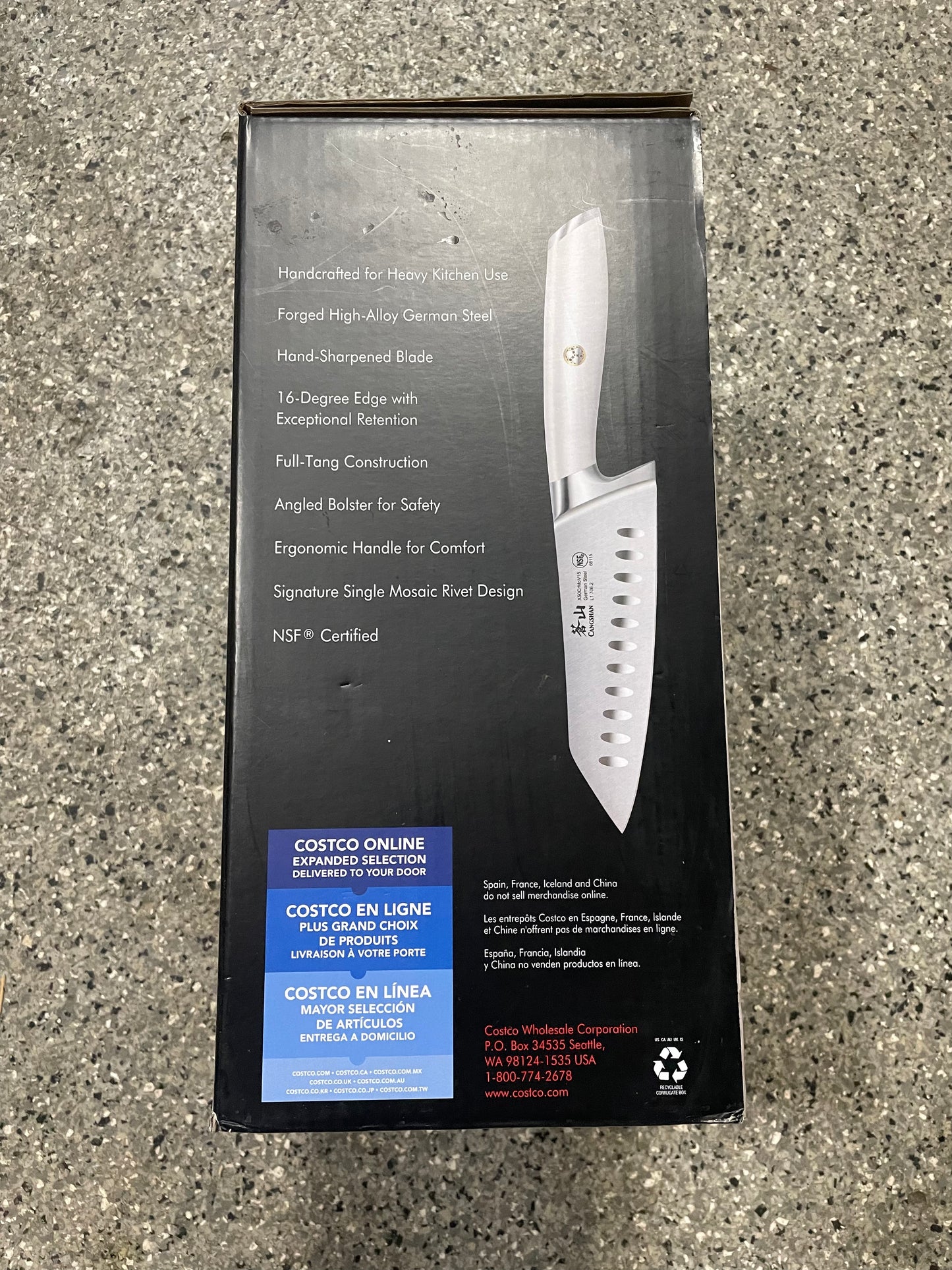 Cangshan L1 Series 12-piece German Steel Forged Knife Set - White