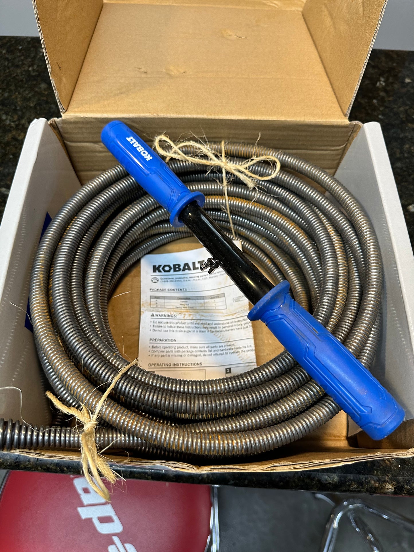 Kobalt 1/2-in x 50-ft High Carbon Wire Drain Auger
