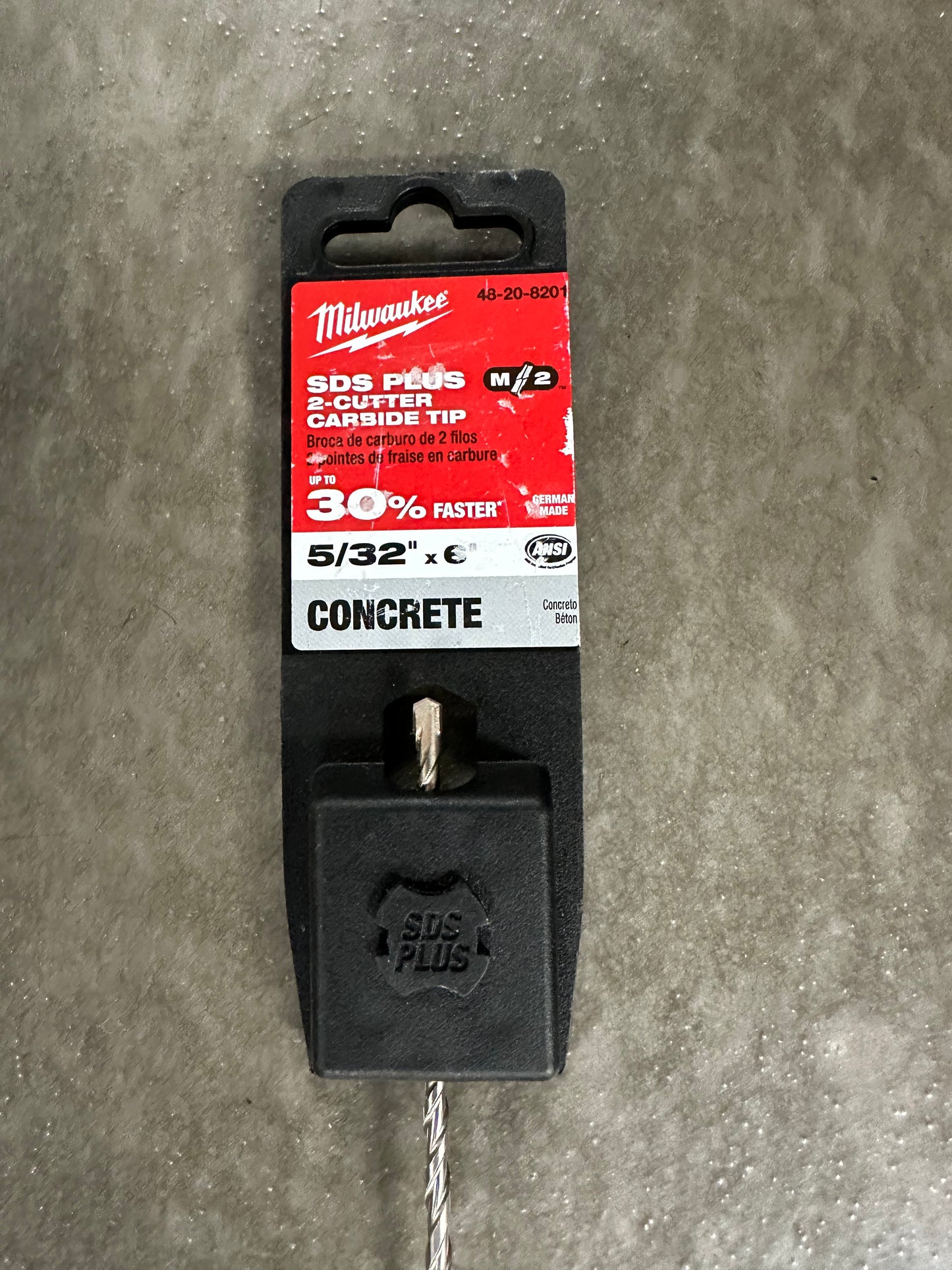 Milwaukee 5/32 in. x 6 in. 2-Cutter SDS-PLUS Carbide Drill Bit