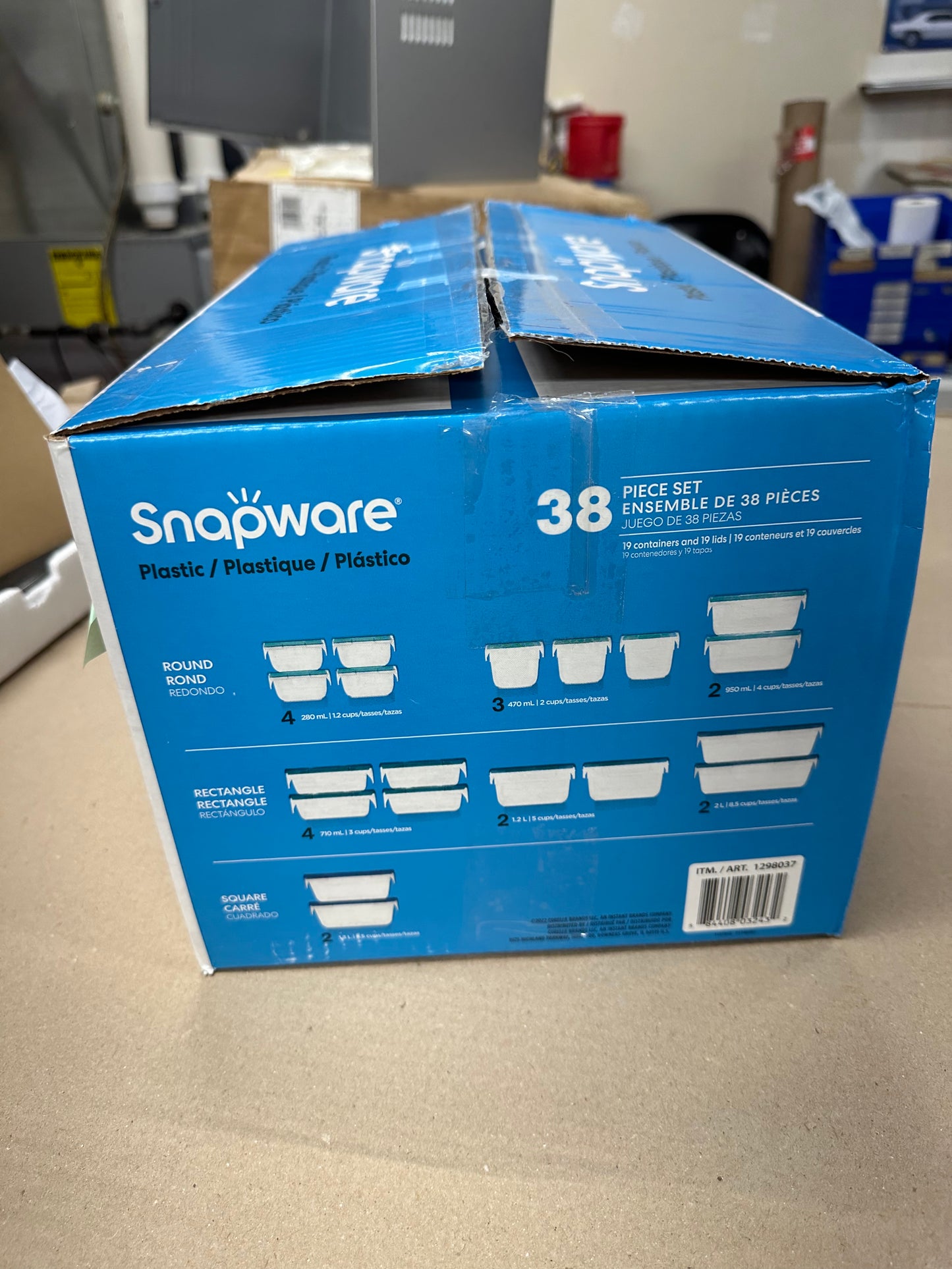 Snapware 38-piece Plastic Food Storage Set