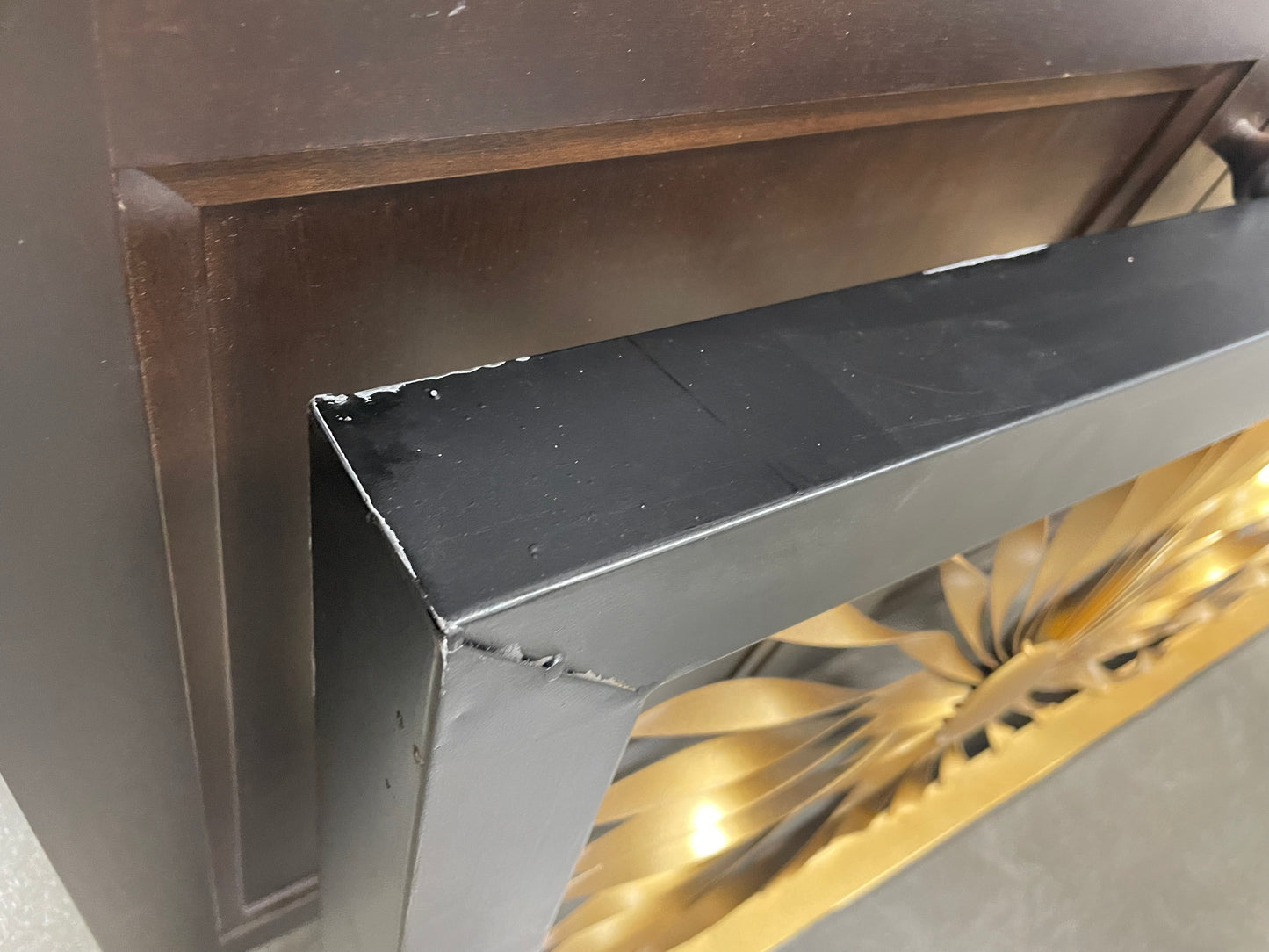 Litton Lane 52 in. x 24 in. Gold Metal Contemporary Abstract Wall Decor