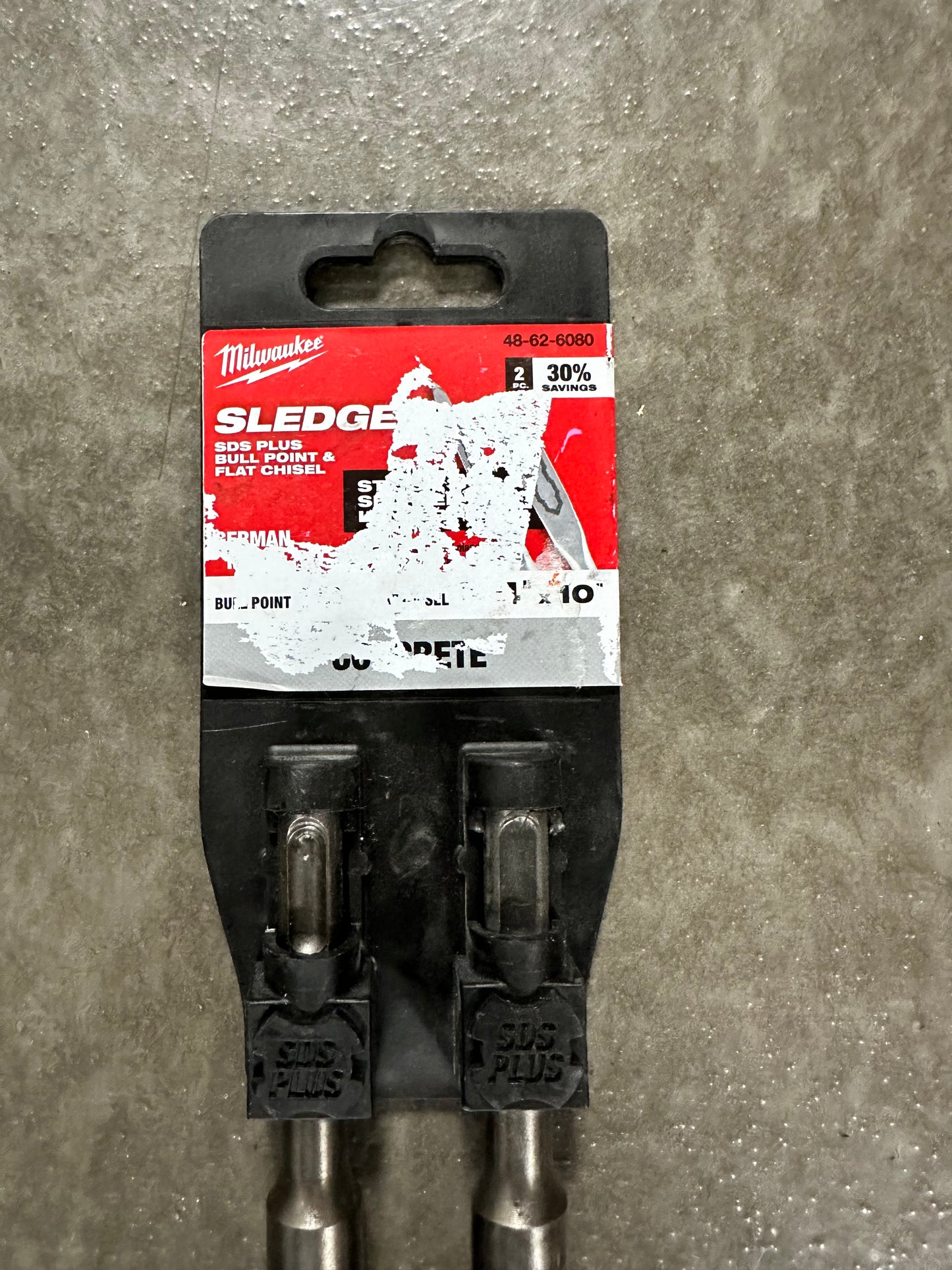 Milwaukee 10 in. SDS-PLUS Demo Bull Point Chisel and 10 in. SDS-PLUS Steel Flat Chisel (2-Pack)