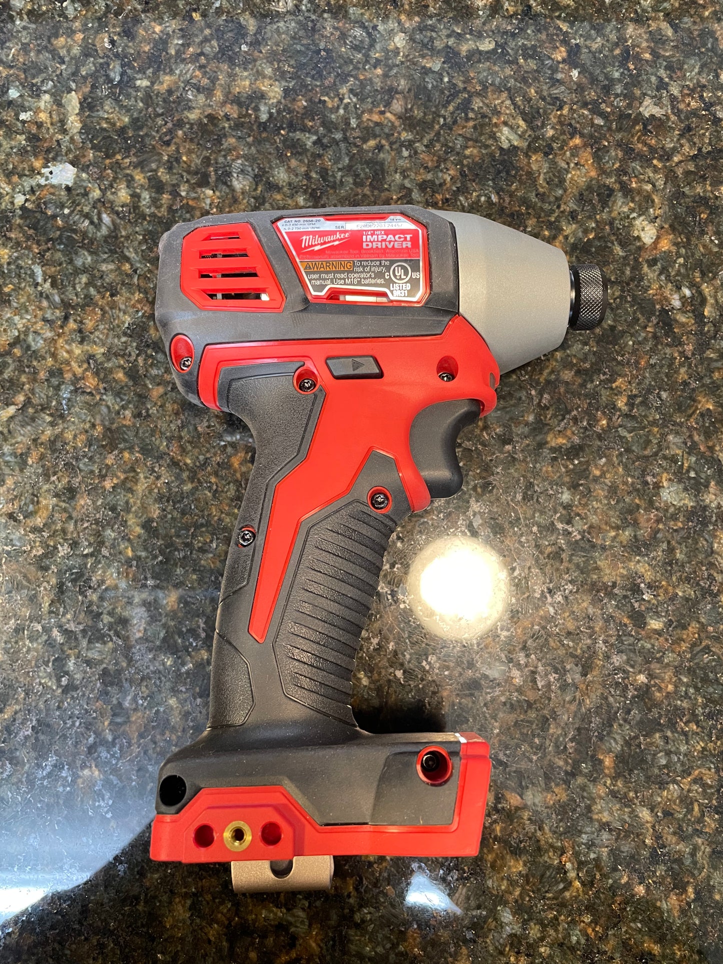 Milwaukee M18 18V Lithium-Ion Cordless 1/4 in. Hex Impact Driver (Tool-Only)