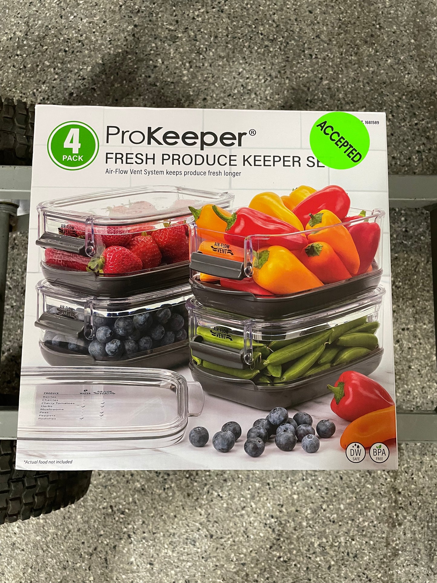 ProKeeper Fresh Produce Keeper Set, 4-pack