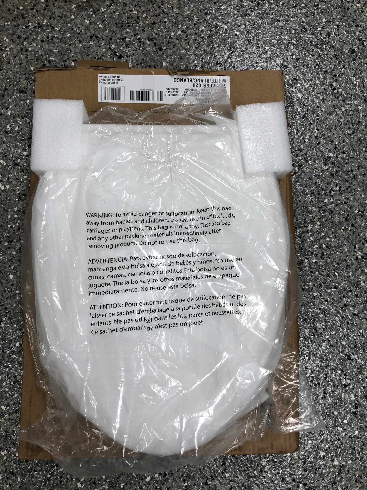 American Standard Traditional Slow-Close EverClean Elongated Closed Front Toilet Seat in White