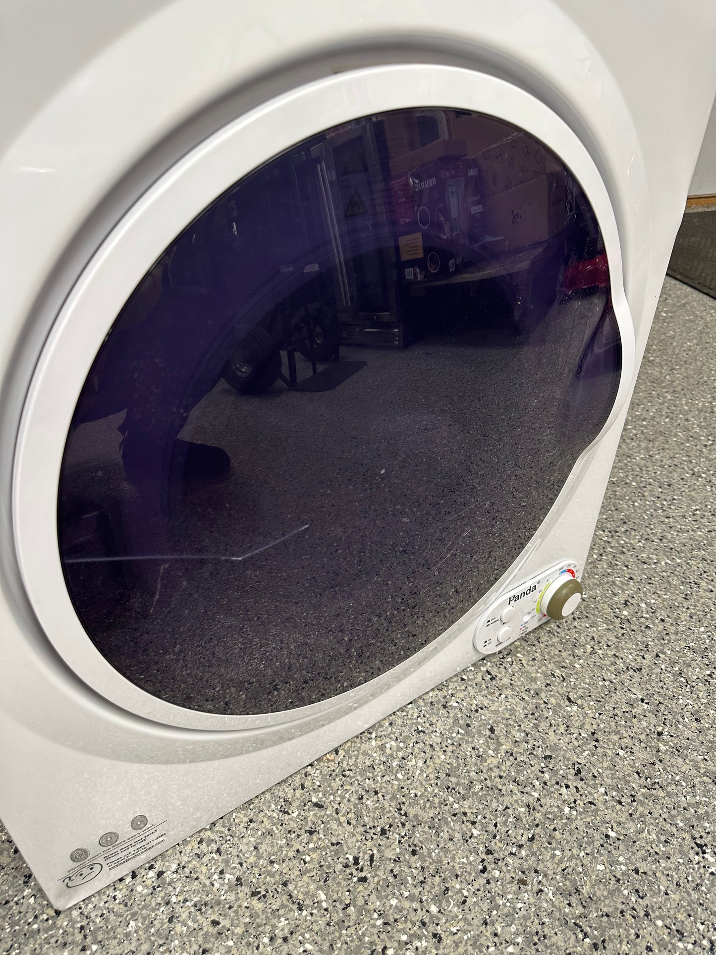 Panda 3.5 cu.ft. 110-Volt Compact Portable Electric Laundry Dryer, White and Black