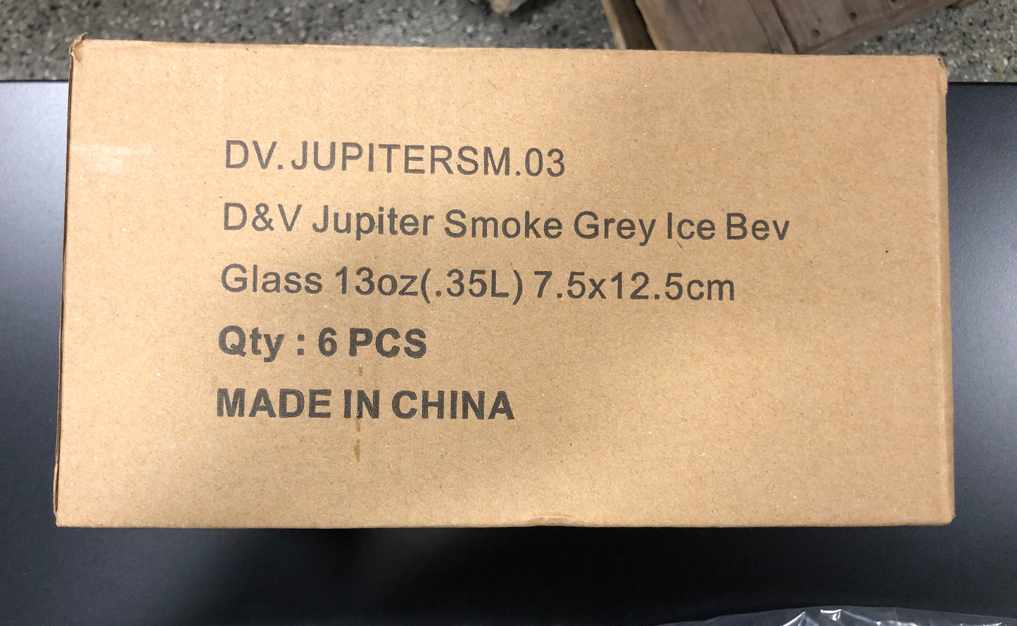 Jupiter by Fortessa Beverage Glass, 6-piece Set (Smoke Grey)
