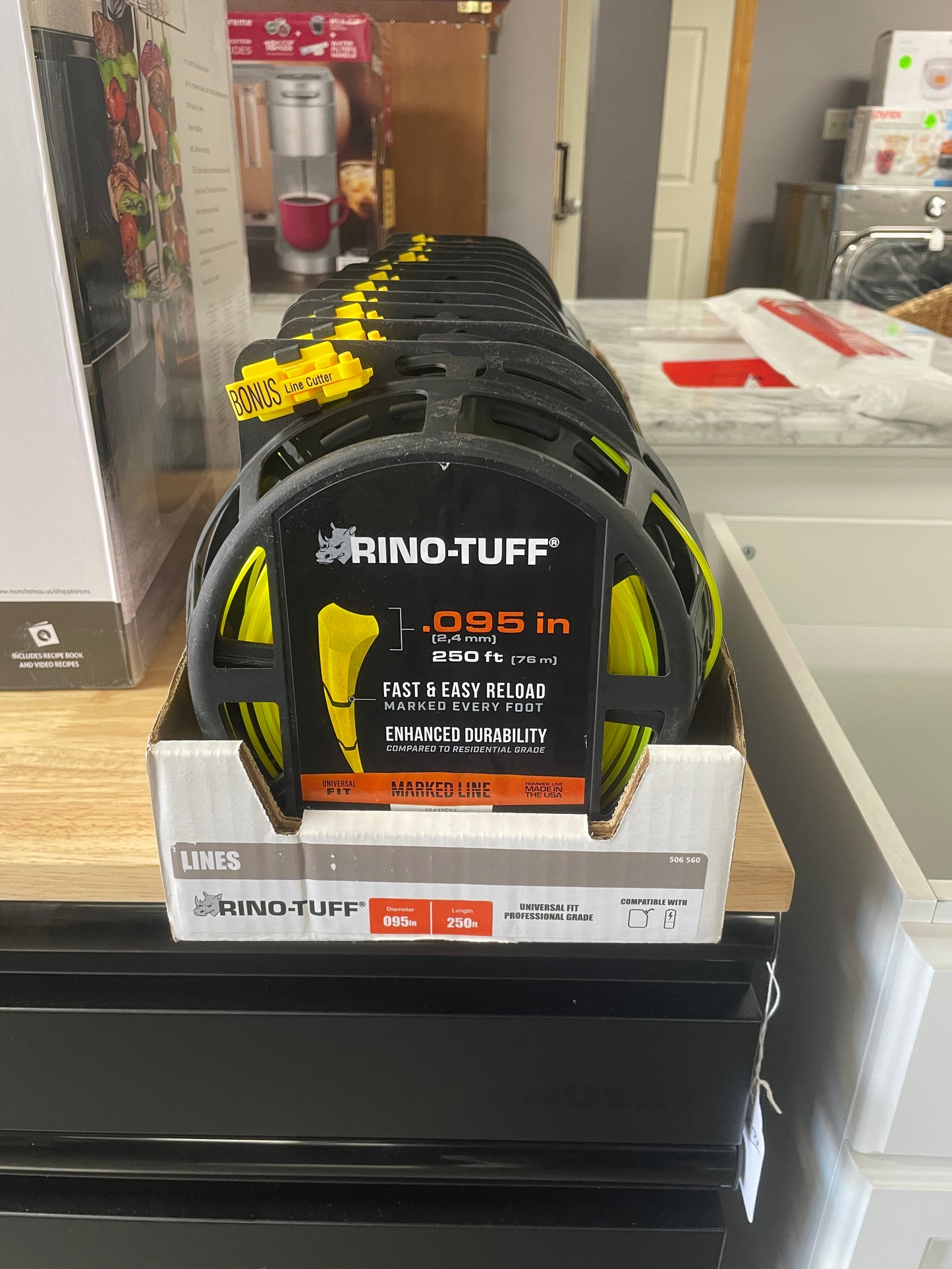 Rino-Tuff Universal Fit .095 in. x 250 ft. Pro Marked Replacement Line for Gas and Select Cordless String Grass Trimmer/Lawn Edger