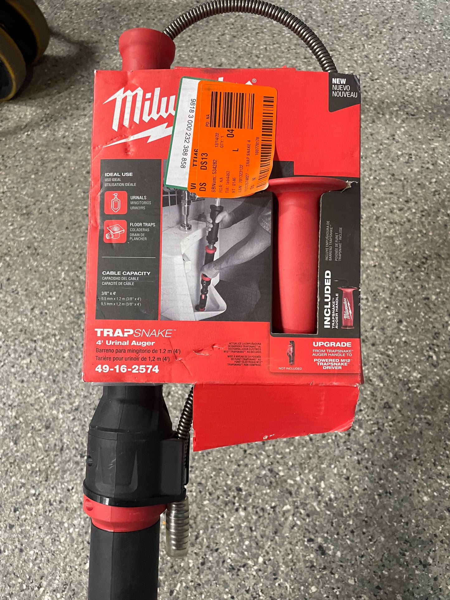 Milwaukee Trap Snake 4 ft. Urinal Auger Drain Cleaning Kit