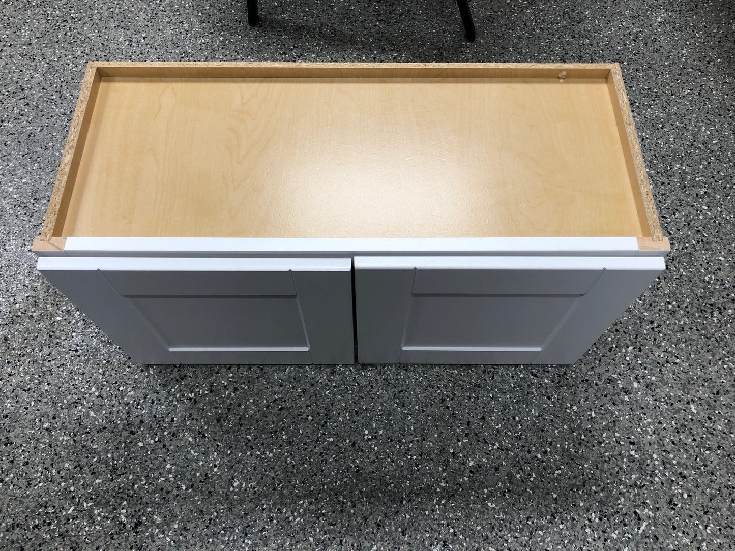 Hampton Bay Shaker Satin White Stock Assembled Wall Bridge Kitchen Cabinet (30 in. x 15 in. x 12 in.)