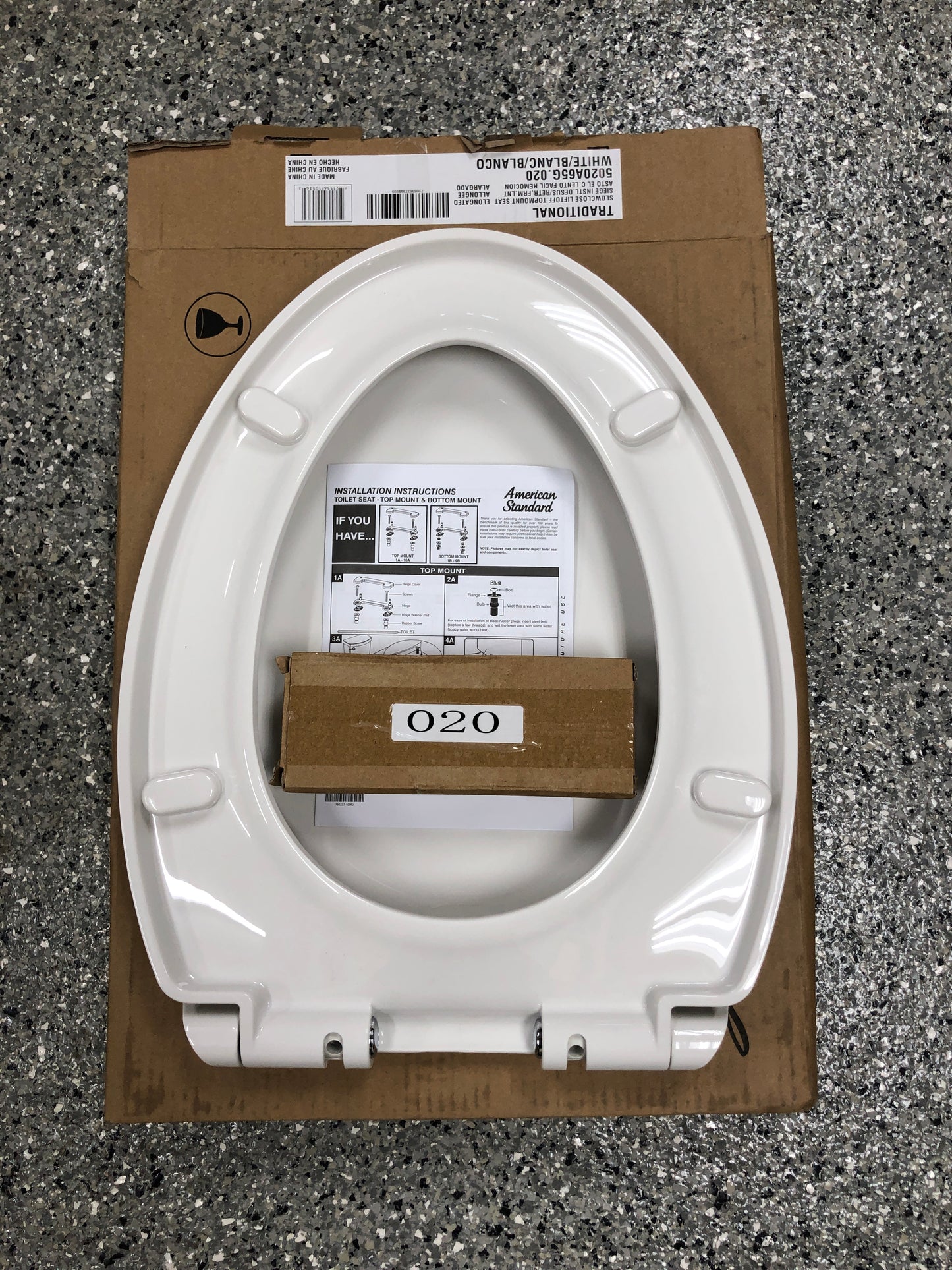 American Standard Traditional Slow-Close EverClean Elongated Closed Front Toilet Seat in White