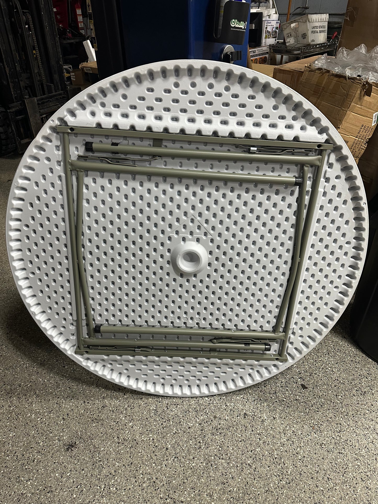 National Public Seating 48 in. Plastic Round Folding Banquet Table