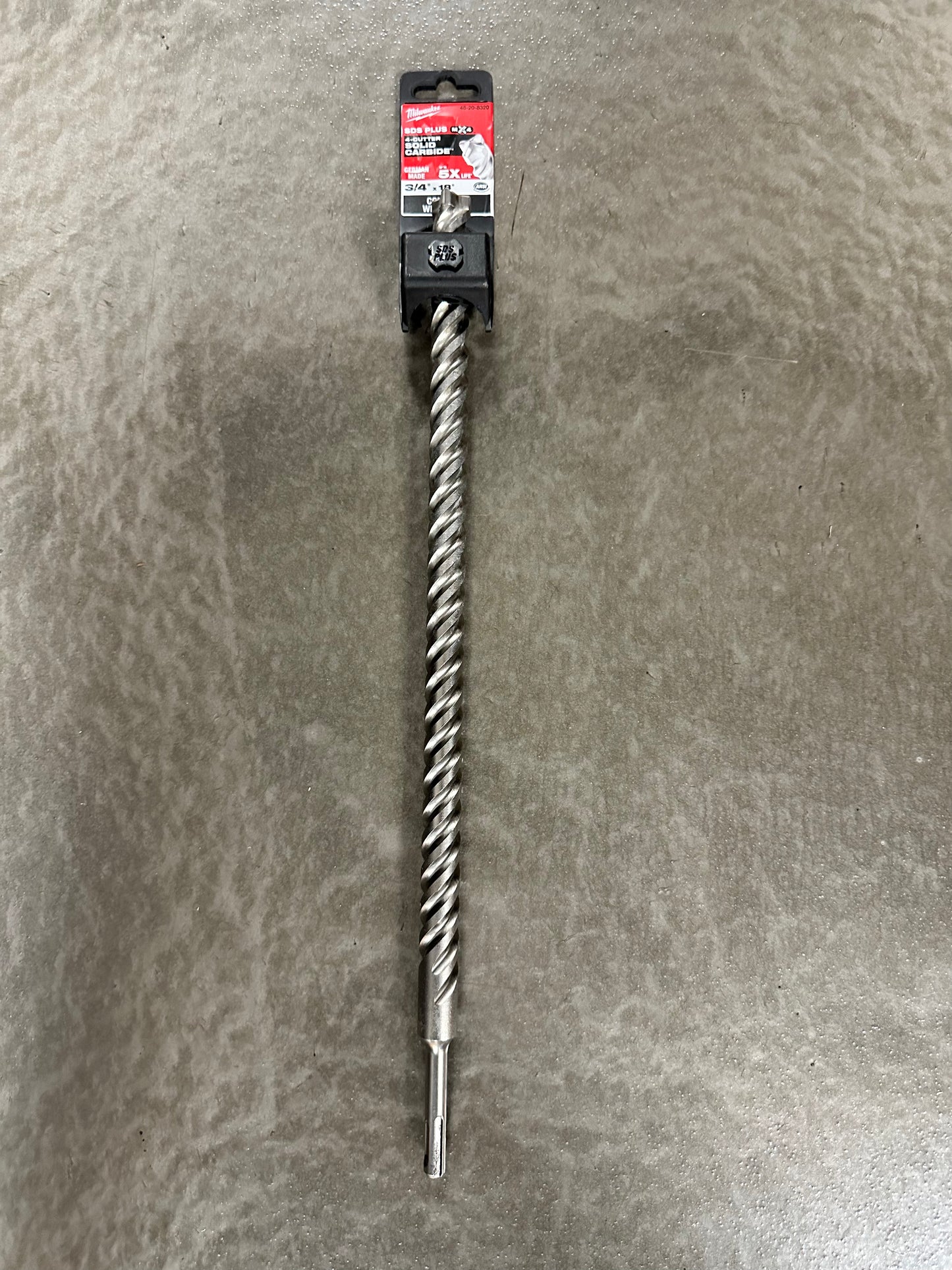 Milwaukee 3/4 in. x 18 in. 4-Cutter SDS-PLUS Carbide Drill Bit