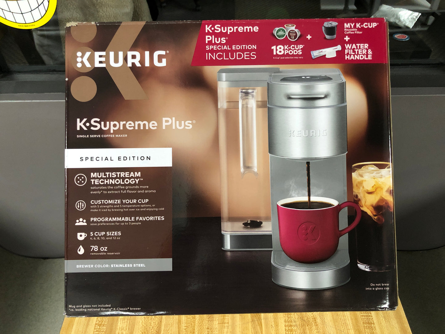 Keurig K-Supreme Plus Special Edition Single Serve Coffee Maker, with 18 K-Cup Pods