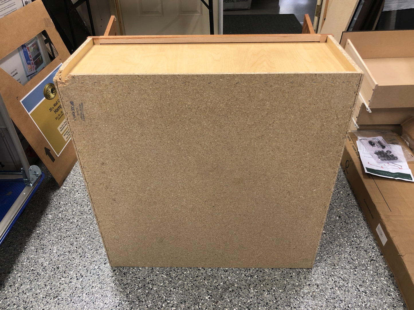 Hampton Bay Hampton Medium Oak Raised Panel Stock Assembled Wall Kitchen Cabinet (30 in. x 30 in. x 12 in.)