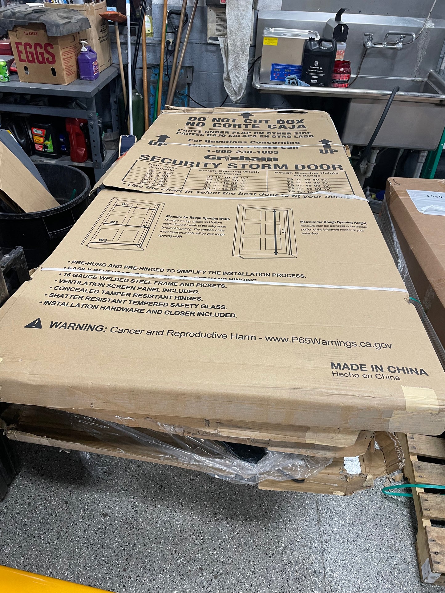 Grisham 32 in. x 80 in. 501 Series Genesis Steel White Prehung Security Door