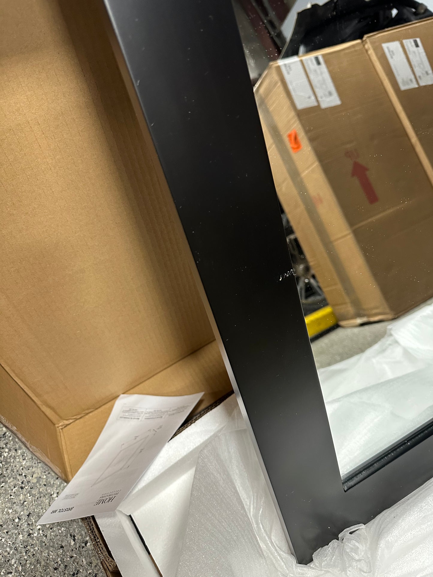 Home Decorators Collection Bristol 30 in. L x 22 in. W Wall Mounted Mirror in Black