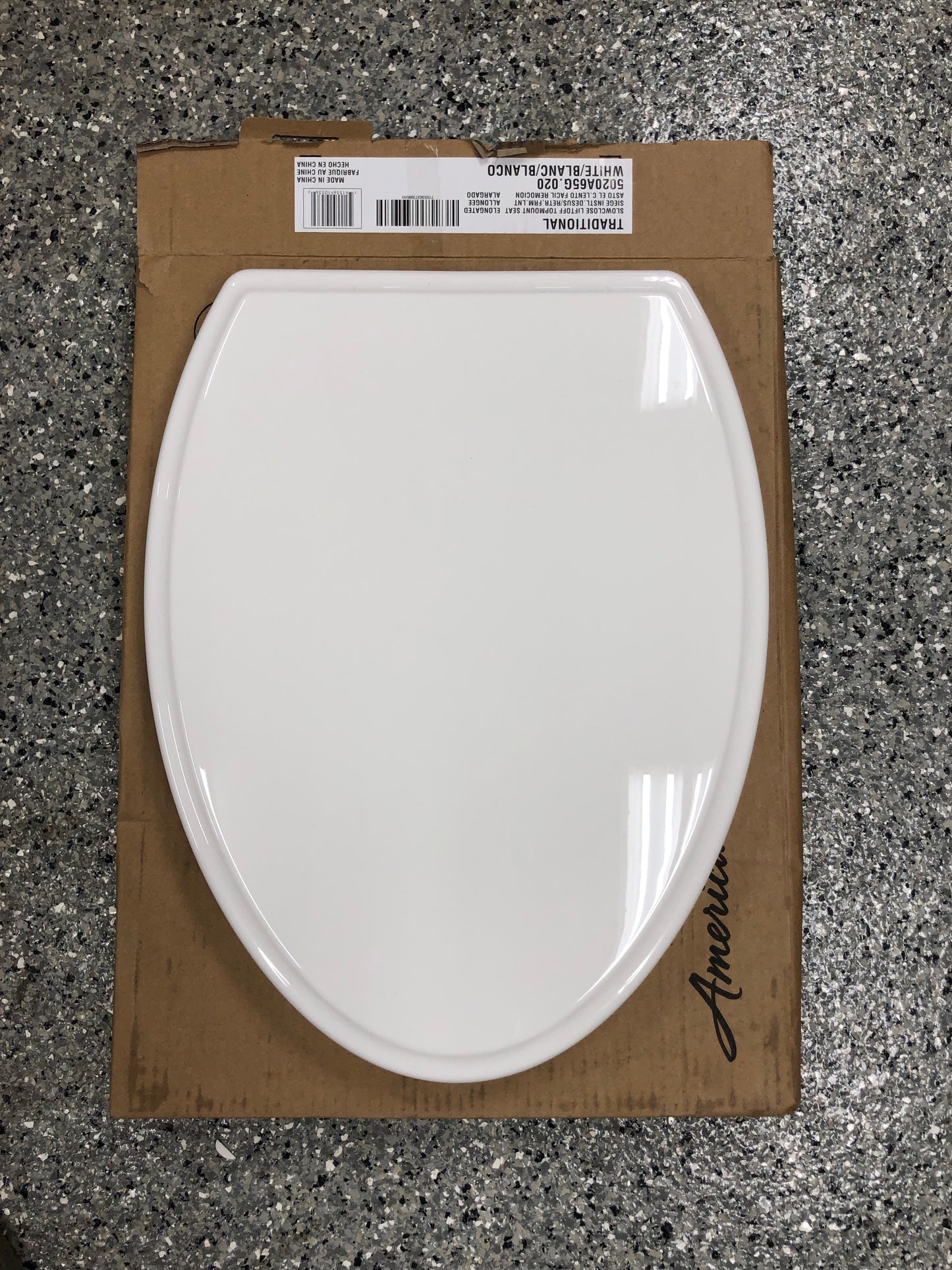American Standard Traditional Slow-Close EverClean Elongated Closed Front Toilet Seat in White