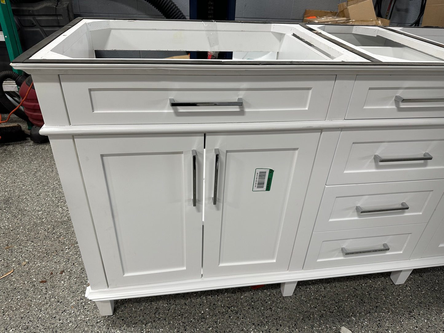Home Decorators Collection Sonoma 72 in. W x 22 in. D x 34 in H Bath Vanity in White with White Carrara Marble Top