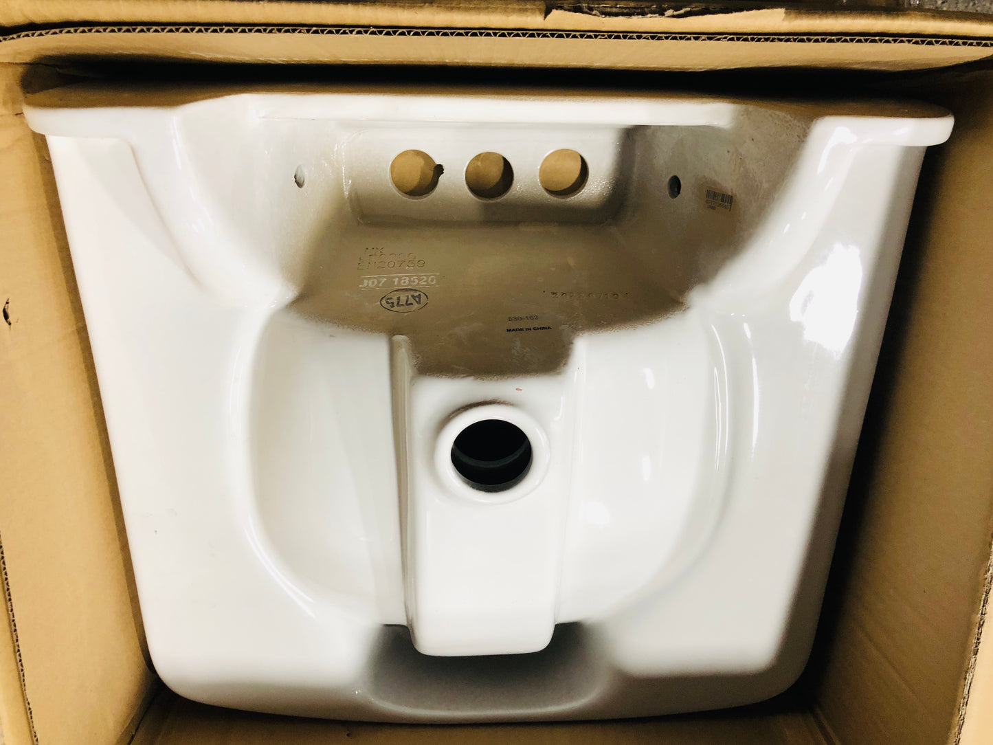 Glacier Bay Aragon Wall-Mounted Bathroom Sink in White