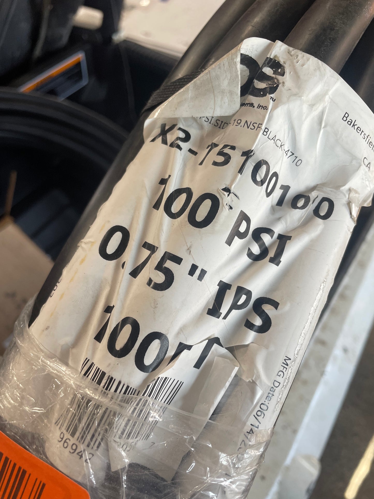 3/4 in. x 100 ft. 80 PSI Poly Pipe