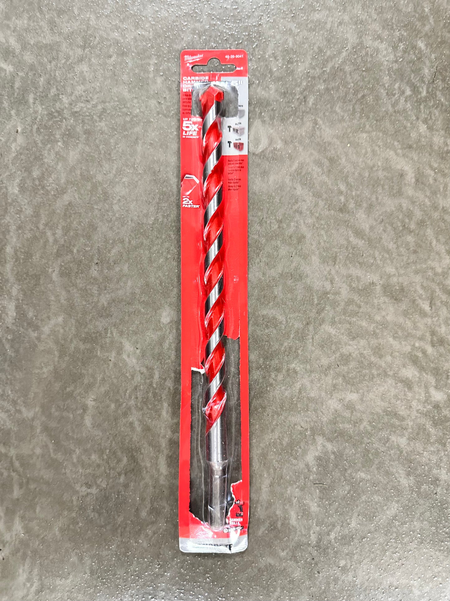 Milwaukee 5/8 in. x 10 in. x 12 in. Carbide Hammer Drill Bit