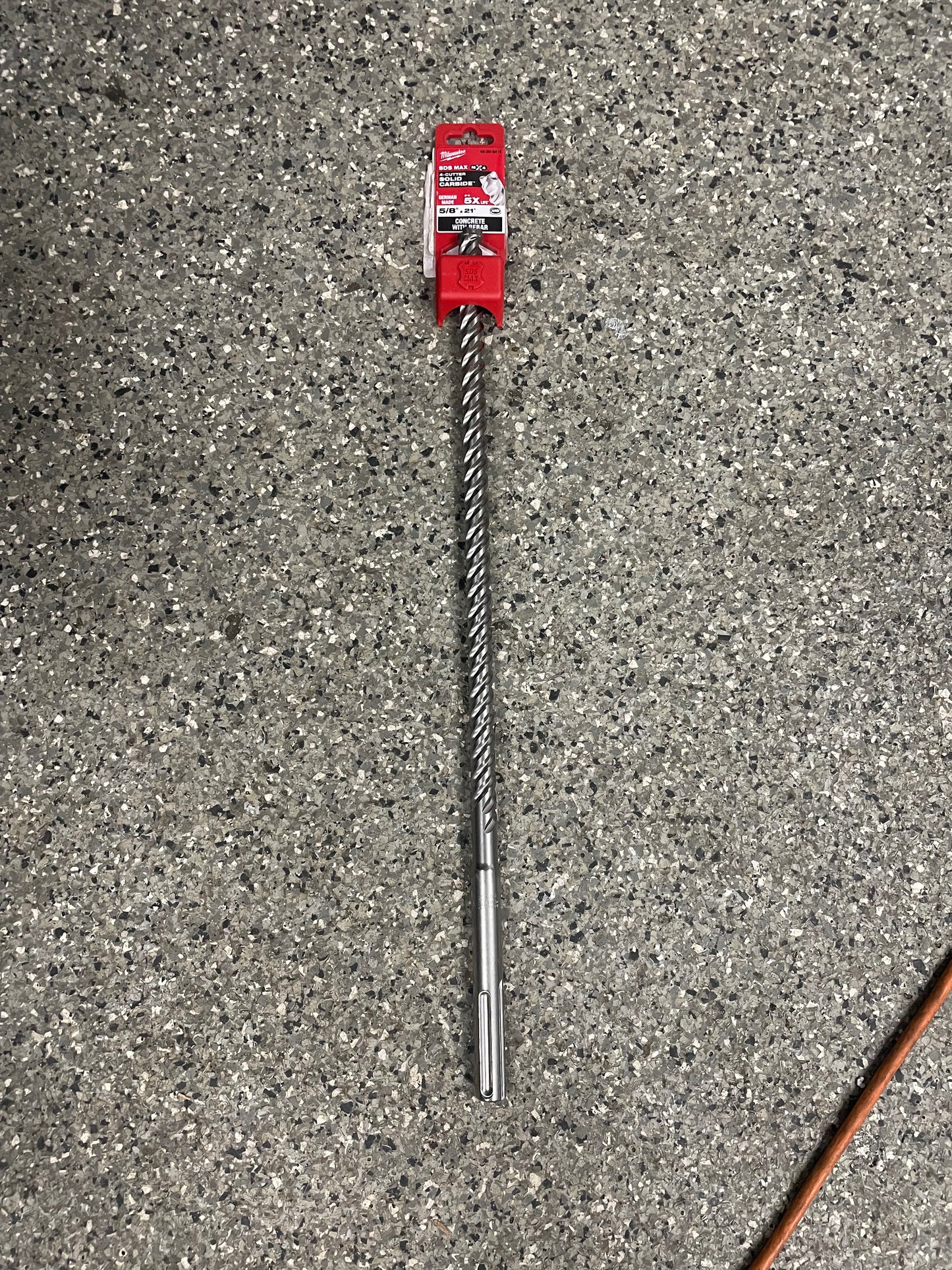 Milwaukee 5/8 in. x 21 in. 4-Cutter SDS-MAX Carbide Drill Bit
