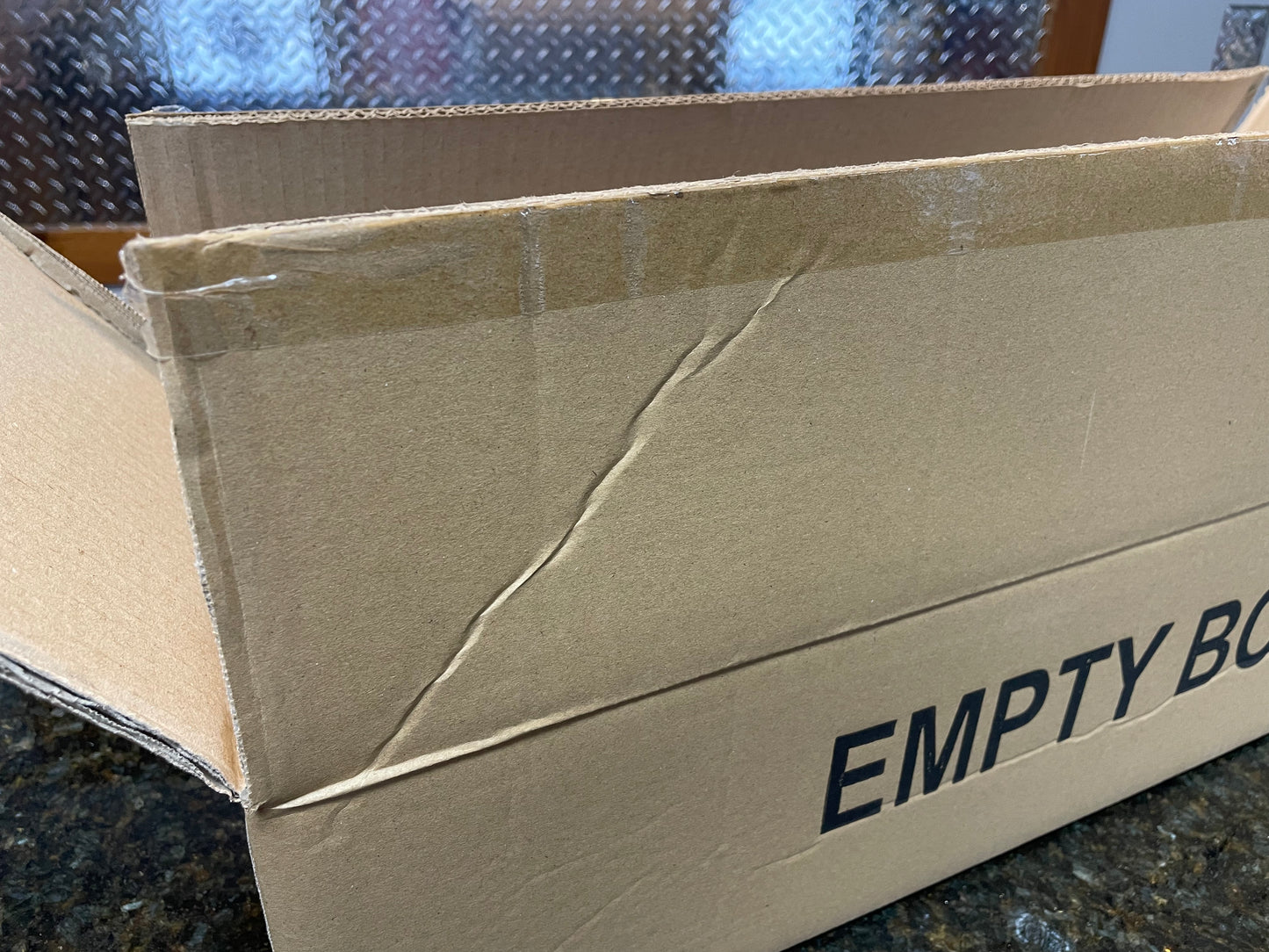 Empty Cardboard Box 24 in. x 10 in. x 6 in.
