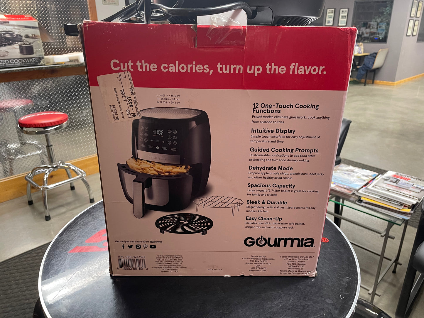 Gourmia 6-Quart Digital Air Fryer