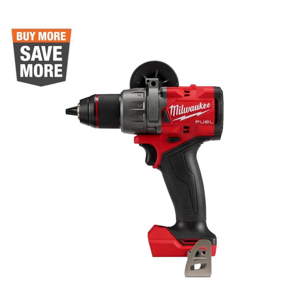Milwaukee M18 FUEL 18V Lithium-Ion Brushless Cordless 1/2 in. Hammer Drill/Driver (Tool-Only)