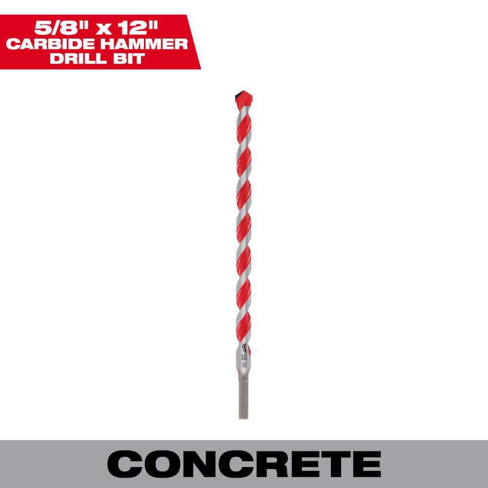 Milwaukee 5/8 in. x 10 in. x 12 in. Carbide Hammer Drill Bit