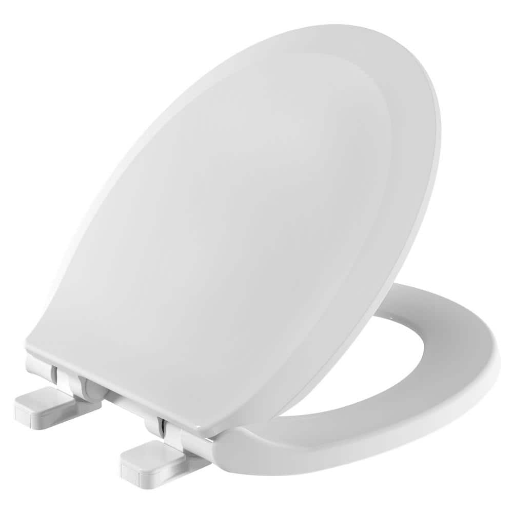 American Standard Cadet Slow Close Round Closed Front Toilet Seat with EverClean in White