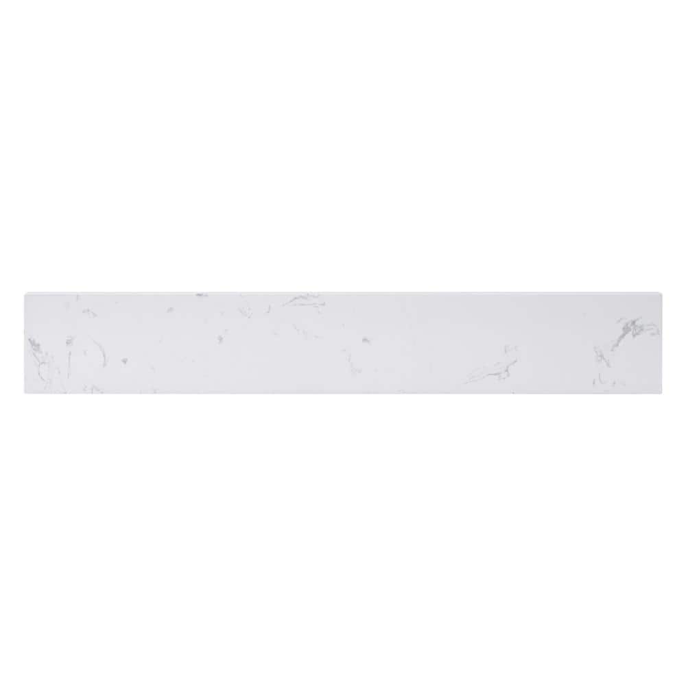 Home Decorators Collection 21.25 in. W Engineered Stone Sidesplash in Cala White