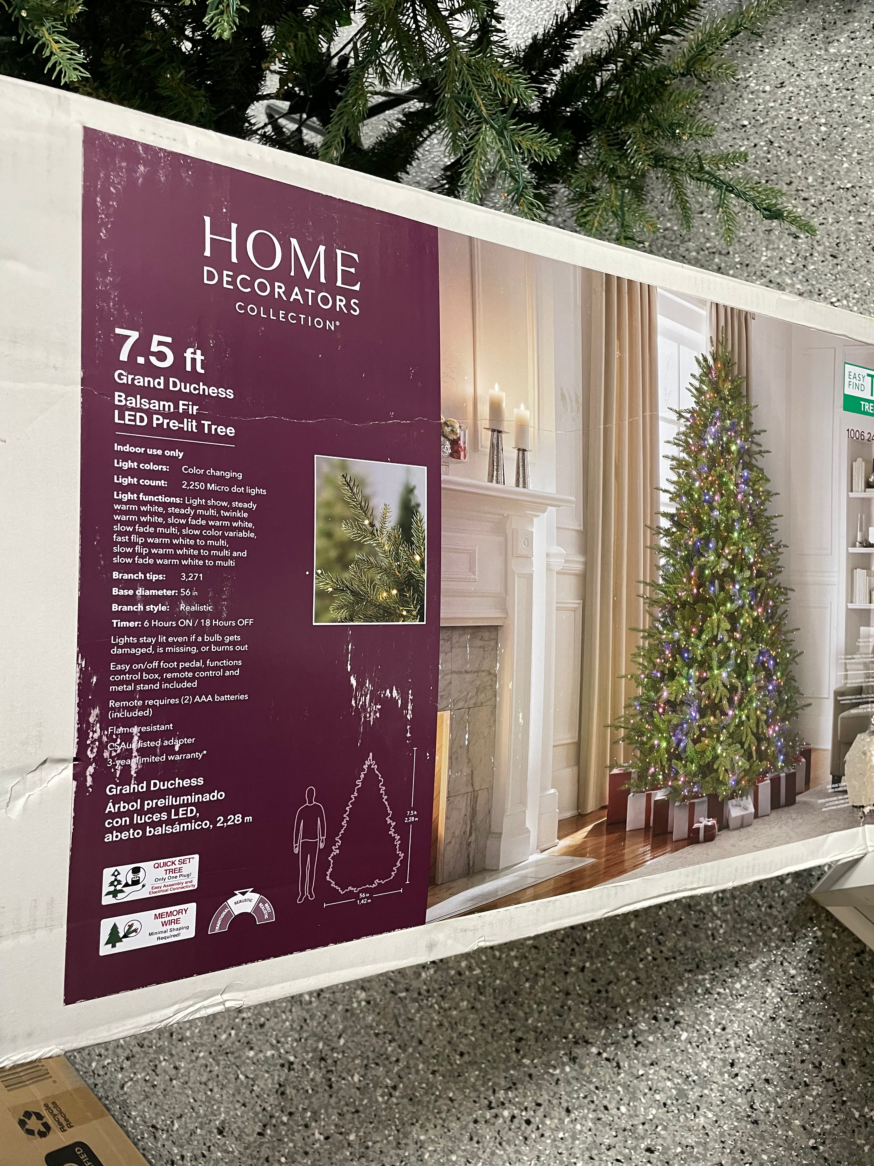 Home Decorators Collection 7 5 Ft Grand Duchess Balsam Fir Christmas T   70ED7B43 6B65 4896 BDAC 006C445953F0.heic