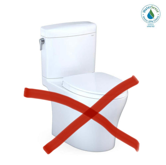 Aquia IV Cube 2-Piece .9/1.28GPF Dual Flush Elongated ADA Comfort Height Toilet Tank ONLY in Cotton White, SoftClose Seat Included