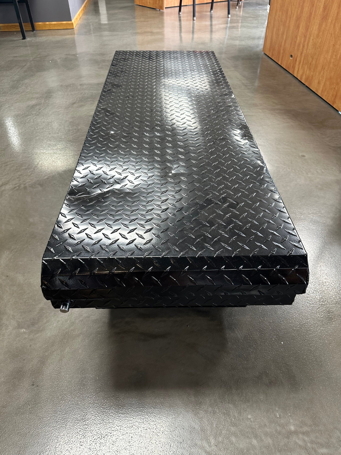 Husky 61.86 diamond plate aluminum low profile crossbed truck tool box deals