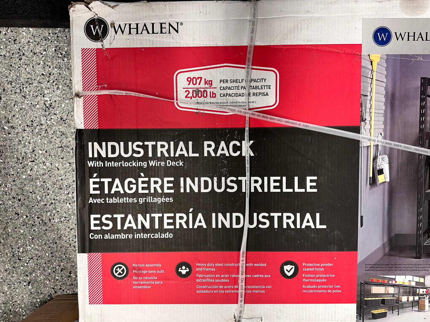 Whalen Industrial Rack, 77” x 24” x 72”