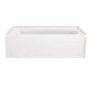 Delta Classic 500 60 in. Right Drain Rectangular Alcove Bathtub in High Gloss White