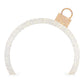 Home Accents Holiday 9ft Warm White-Cool White Glimmer Ornament Arch Holiday Yard Decoration
