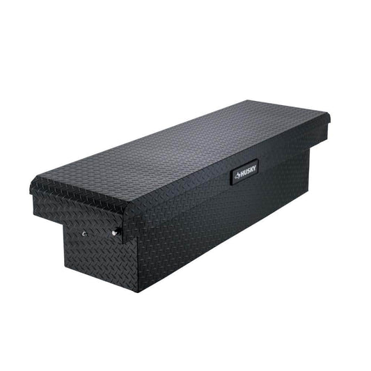 Husky 71.36 in. Matte Black Aluminum Full Size Crossbed Truck Tool Box