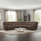 Fletcher 6-piece Fabric Reclining Sectional Sofa Couch